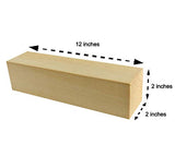 6 Pack Extra Long Basswood Blocks 12 X 2 X 2 Inches Premium Unfinished Soft Wood Blocks for Carving and Whittling JulArt