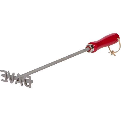 Customisable 4-Letter Branding Iron for Steak, Buns, Wood & Leather by BBQ Fans BBQ Fans