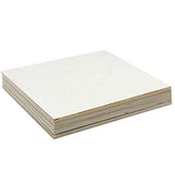RIVERKING Square Wood Sheets, Unfinished Poplar Plywood for Arts Crafts and DIY Projects (10 pcs, 8 x 8 x 0.1 Inch) RIVERKING