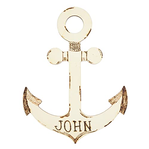 12 Pack Unfinished Wooden Anchors for Crafts, Nautical Wood Cutouts for DIY Projects, Nautical Decor (11.6 x 8.8 in) Genie Crafts