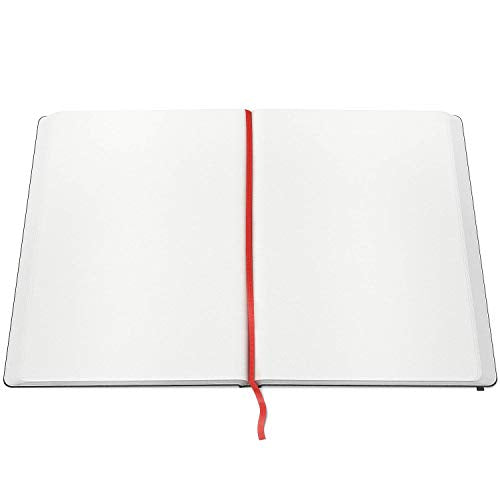 Arteza 8.3x11.7 Inch Sketch Book, Pack of 2, 100 Pages per Pad, 118lb/175gsm, Hardcover Journals with Bookmark Ribbon, Expandable Inner Pocket, and