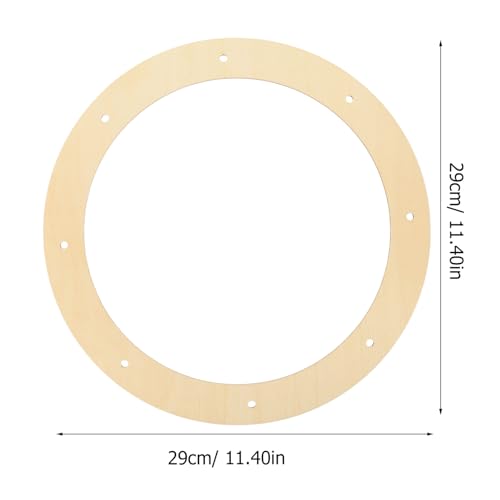 SEWACC 6pcs Wreath Form Rack Craft Floral Ring Floral Hoop Centerpiece Xmas Wreath Frame Wooden Wreath Frame Unfinished Round Metal Hoop Christmas