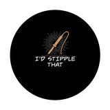Woodburning I'd Stipple That Funny Pyrography PopSockets Standard PopGrip Pyrographer Artist & Woodburner Apparel For Men