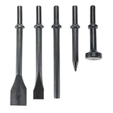 YaeKoo Smoothing Air Hammer Pneumatic Chisels Tools, 10pcs 0.401'' (10mm) Shank Heavy Duty Smoothing Pneumatic Air Rivet Hammer Chisels High Carbon YaeKoo