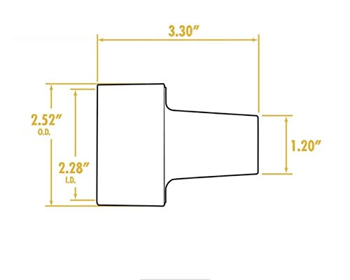 Universal Shop Vac Attachment And Vacuum Hose Adapter Set - Vacuum Accessories 3 Rubber & 1 Rigid Dust Collection Fittings/Vacuum Attachments, Wet - WoodArtSupply