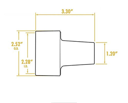 Universal Shop Vac Attachment And Vacuum Hose Adapter Set - Vacuum Accessories 3 Rubber & 1 Rigid Dust Collection Fittings/Vacuum Attachments, Wet - WoodArtSupply