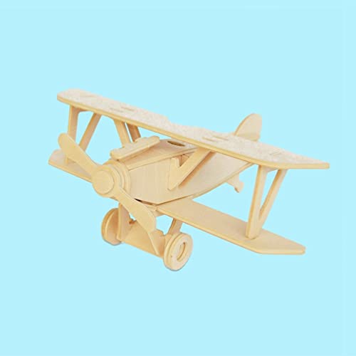 Ipetboom 1Pc Wood Airplane, Model Airplanes Kits Wooden Airplane Creative Craft Puzzles Airplane Models Wood DIY Craft Kit Building Toys for Kids Ipetboom