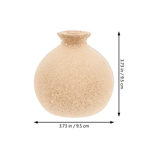 COHEALI Unfinished Wood Vase 2pcs Unfinished Vase Wooden Flower Vase Handmade Blank Floral Vase Paint Your Own Natural Flower Container DIY Painting COHEALI