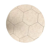Unpainted Wooden Soccer Ball Sports Wall Craft Wood Cutout, Paintable Unfinished Shape, Door Hanger 18'' Generic