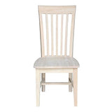 International Concepts C-465 Pair of Tall Mission Chairs, Wood, Unfinished IC International Concepts