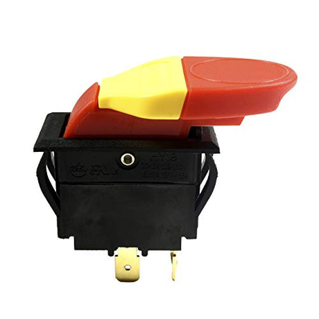 HQRP On-Off Paddle Switch Compatible with Dewalt, Rockwell, Hitachi, Reliant, Performax, Dayton, Jet, Sears Craftsman Power Tools Planer Band Saw HQRP