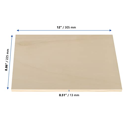 MANCHAP 12 Pack 9 x 12 Inch Wood Canvas Panels, Unfinished Wood Cradled Painting Panel Boards, Wooden Canvas Board Wood Artist Canvas for Painting, MANCHAP