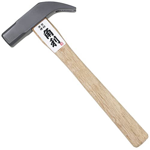 KAKURI Small Hammer Milled Face 8.5 oz, Japanese Claw Hammer for Woodworking and Crafts, Heavy Duty Japanese Carbon Steel, Square Head with Nail KAKURI