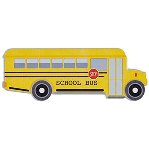 School Bus Painted Wood Shape for Arts and Crafts Woodpile Fun!