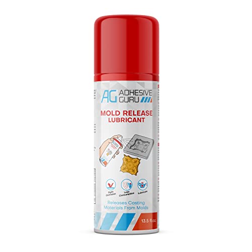 Adhesive Guru Silicone Mold Release Aerosol Spray (13.5 fl oz) Lubricant Agent for Epoxy Resin Molds (1 Pack) - WoodArtSupply