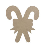 Christmas Candy Canes Unfinished Cutout, Wooden Shape, DIY Craft Build-A-Cross
