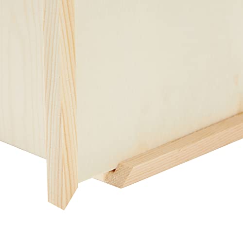 Unfinished Wood Tissue Box Cover for DIY Custom Design, Square Wooden Tissue Cover Holder with Slide Out Bottom for Home Decor, Arts & Crafts, Kid's Juvale