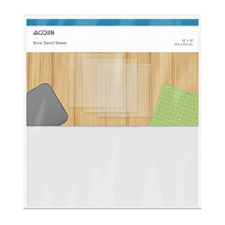25 Pieces 4 mil Blank Stencil Material Mylar Template Sheets for Stencils, 12 x 12 inches AOOIIN