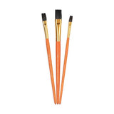 Royal & Langnickel Royal Zip N' Close Camel Flat 3-Piece Brush Set Royal & Langnickel