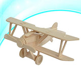 Ipetboom 1Pc Wood Airplane, Model Airplanes Kits Wooden Airplane Creative Craft Puzzles Airplane Models Wood DIY Craft Kit Building Toys for Kids Ipetboom