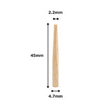KAKURI Wooden Nails for Woodworking 3/16 inch (4.7mm), Tapered Wooden Dowel Rods for Crafts and Small Furniture, Natural Japanese Beechwood, Bulk 300 KAKURI