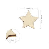 PATIKIL 15mm Wooden Stars, 300 Pack Unfinished Wood Stars Blank Wooden Cutouts Ornaments Natural Wood Pieces for Christmas Party Craft Projects PATIKIL