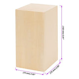 JOIKIT 4 Pack 6 x 3 x 3 Inches Basswood Carving Blocks, Unfinished Soft Wood Blocks, Kiln Dried Whittling Blocks Whittle Kit Craft Wood Carving Kit JOIKIT