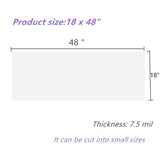 BANLTRE 18"x48" 5 Pieces Clear Blank Stencil Acetate Mylar for Cricut,Silhouette Vinyl Cutting – Craft Material Making Sheets BANLTRE