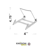 KINGDOM SOLUTIONS KS- 12 Pack Sturdy & Versatile Adjustable Plate Stand 4" x 4.75" - Made in USA Acrylic Easels to Display Plates, Frames, Photos, KINGDOM SOLUTIONS