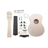 Artibetter 1 Set Diy Guitar Kit Unfinished Luthier Project Guitar Kit Body Neck Bridge Fretboard Ukulele Crafts ARTIBETTER