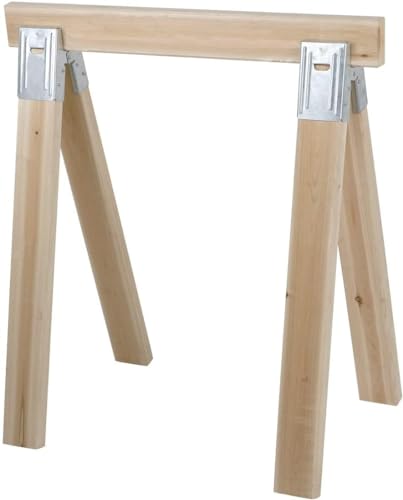 Century Drill & Tool 72998 2x4 Saw Horse Brackets, Set of 8, Galvanized, Compact Storage Century Drill & Tool