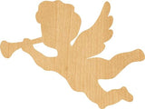 3 Pcs Cherub Supply 3" Wooden Shape Ornaments Unique Unpainted Smooth Surface Unfinished Laser Cutout Wood Sheets Boards for Crafts 1/8 Inch Thick WoodArtSupply
