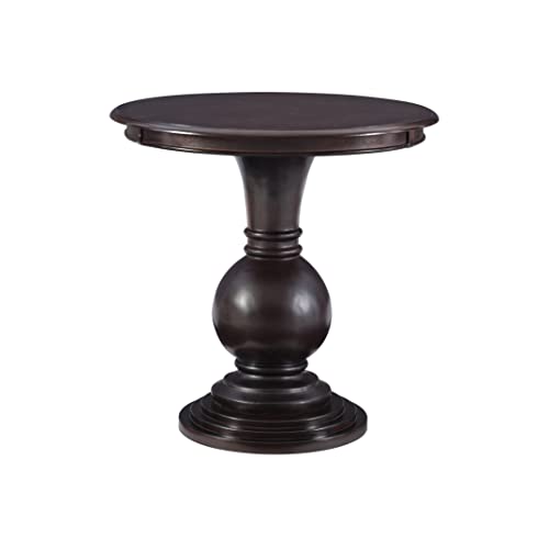 Powell 809-350 Espresso Round Accent Table 26"L x 26"W x 26"H Powell