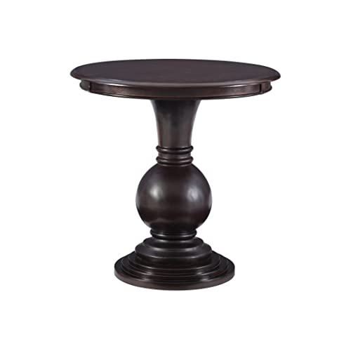 Powell 809-350 Espresso Round Accent Table 26"L x 26"W x 26"H - WoodArtSupply