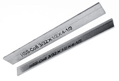Set of 2 8% Cobalt 3/32" x 1/2" x 4-1/2" for Lathe Parting Cut Off Blade Parallel Tyle LLDSIMEX