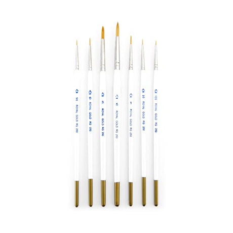Royal Gold Royal & Langnickel Detail Artist Brush Set, 7pc Royal Gold