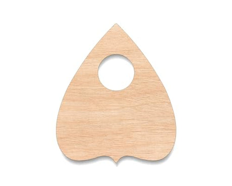 La Planchetta - Unfinished Wood Cutout for Painting, Ouija Board with Planchette, Ouija Planchette - Ideal for DIY Crafts and Art Projects, 1/8 Inch Generic