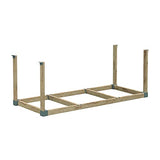 HyLoft HEAVYWEIGHT 48" W x 96" D Do-it-Yourself Plastic Ceiling Storage Kit, Gray HyLoft