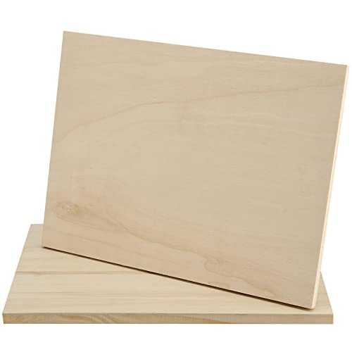 MANCHAP 12 Pack 9 x 12 Inch Wood Canvas Panels, Unfinished Wood Cradled Painting Panel Boards, Wooden Canvas Board Wood Artist Canvas for Painting, MANCHAP