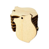 6-Pack Police Officer Sheriff Law Enforcement Badge Shield with Hole Unfinished Wood Cutout DIY Crafts Door Hanger Sign Ready to Paint Crafts All Texan Wood Crafts