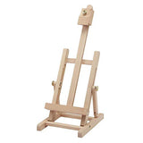 KINGART Artist Acrylic Painting Set with Wooden H-Frame Studio Easel, 12 Vivid Acrylic Paint Colors, 6 Canvas Panels, 4 Brushes, Wood Palette KINGART