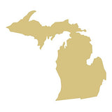 Michigan State Cutout Attached Door Hanger Unfinished Wood Everyday MDF Shaped Canvas Style 1 (12") Diverse Woodworking
