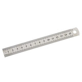 15cm 6 Inch Stainless Steel Straight Ruler Precision Double Sided Drafting Metal Rulers for Measuring Tool Generic