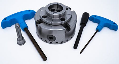 LLDSIMEX 4Inch/96mm Self Centering 4 Jaws Wood Lathe Chuck Wood Working Chuck 1"-8TPI LLDSIMEX