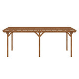 Outsunny 12' x 20' Outdoor Pergola, Wood Gazebo Grape Trellis with Stable Structure for Climbing Plant Support, Garden, Patio, Backyard, Deck Outsunny