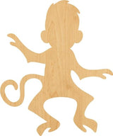 3 Pcs Monkey Supply 3" Wooden Shape Ornaments Unique Unpainted Smooth Surface Unfinished Laser Cutout Wood Sheets Boards for Crafts 1/8 Inch Thick WoodArtSupply