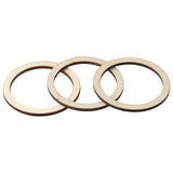 hobbyhub 100Pcs Unfinished Rings Shape Wood Pieces, 5cm Blank Wooden Circle Slices Wood Linking Rings for Christmas Home Decor, DIY Crafts hobbyhub