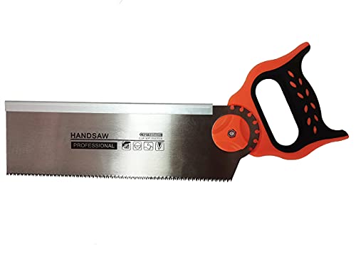 ACEgoes 12" Miter Box with Saw Included, Reinforced Steel Back Saw for Accurate Cutting, Preset 90 Degree 45 Degree 22.5 Degree and 0 Degree Cuts, ACEgoes
