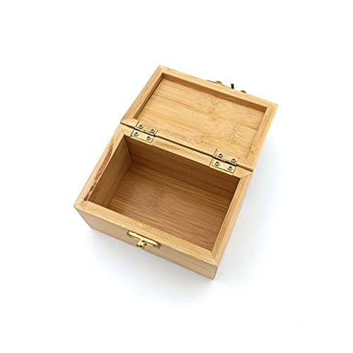 VOSAREA 1pc Box Wooden Storage Box Makeup Organizers Drawer Jewelry Organizer Unfinished Jewelry Cube Kids Jewelry Organizer Diy Trinket Keepsake VOSAREA