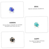 Anneome 8pcs DIY Beads Unfinished Beads Gemstone Bracelet Crackle Lampwork Beads Crackle Looser Beads Making Beads Glass Bead Bracelets Bulk Jewelry Anneome